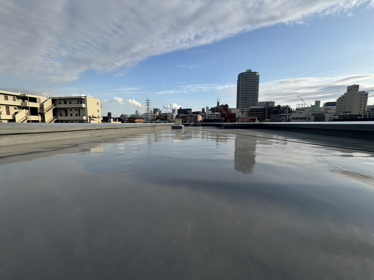 船橋市マンション_屋上防水工事_before after