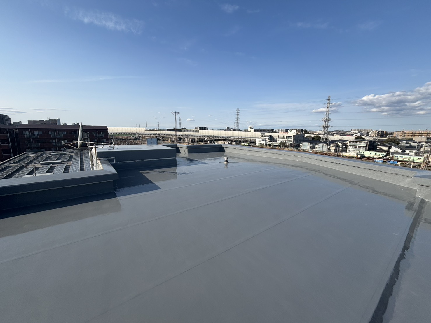 千葉市花見川区マンション 屋上防水工事_before after